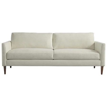 Contemporary 2 Seat Soft Curve Arm Sofa